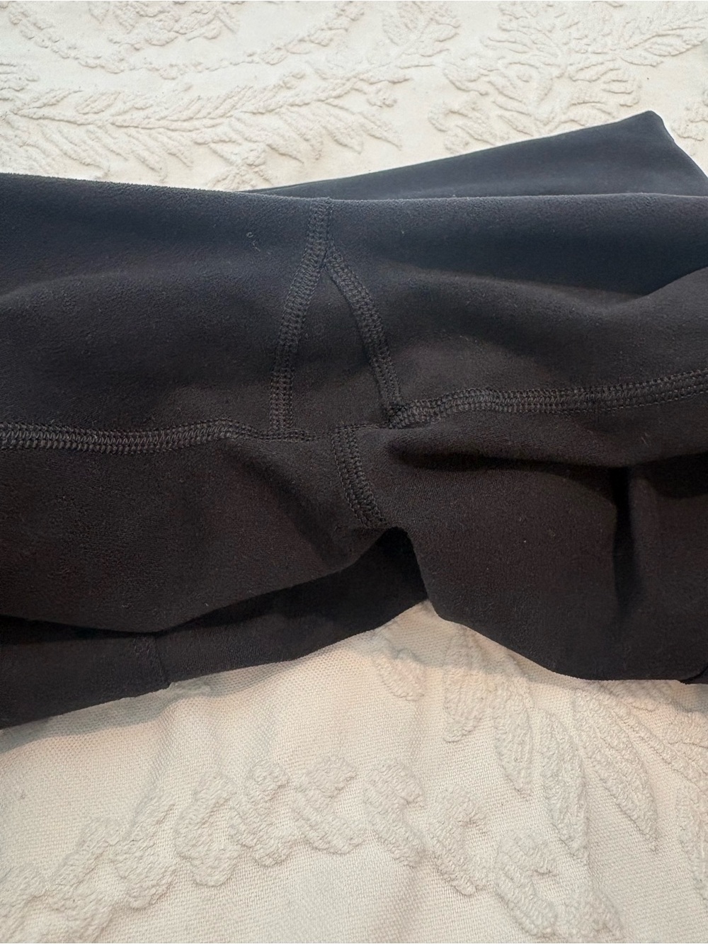 aerie Black Fold-Over Flare Pants with Front Pockets - Picture 5 of 5